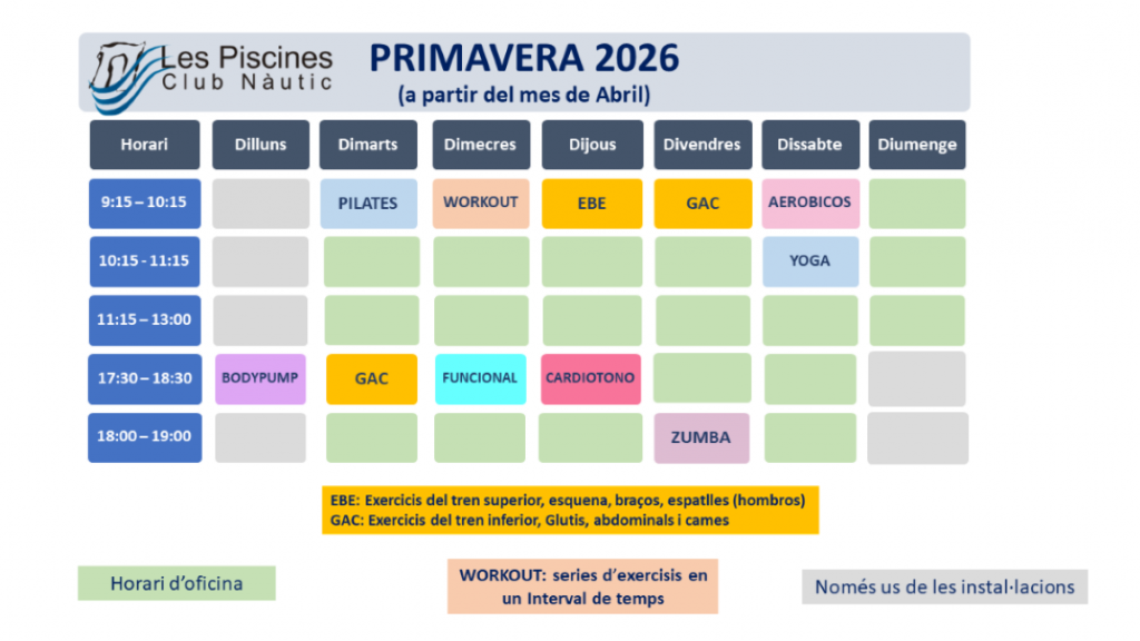 Horario Primavera